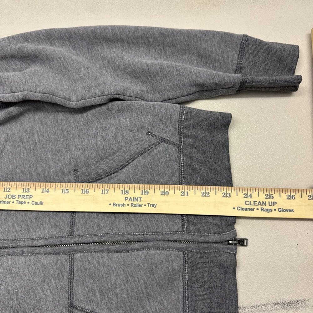 Hollister Sweater Y2K Large Gray Full Zip Hoodie Casual Comfort Youth Teens - Picture 10 of 11